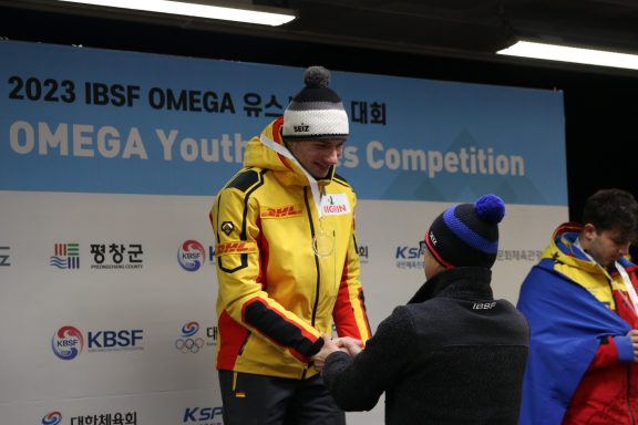 Julian Klein Pyeongchang Nov 2023 YOG Quali Siegerehrung 2